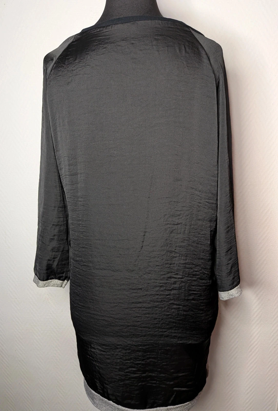 Twee-materialen jurk – photo 7